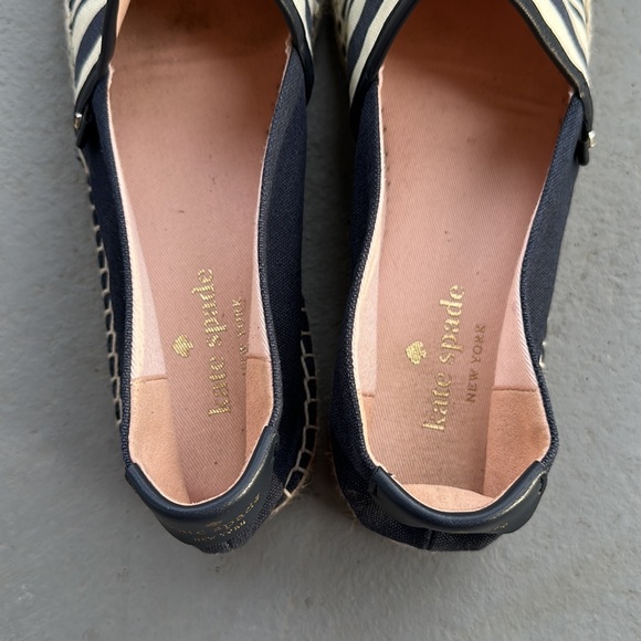 Kate Spade Striped Navy espadrilles size 9.5 - Picture 6 of 8